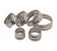 Kitchen Craft Set of Six Double-Edged Biscuit & Pastry Cutters - Stainless Steel, Rust-Resistant