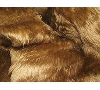 Plain Fun Faux Fur Fabric Material Antelope Brown, 1/2Mtr - 150cmx50cm