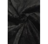 Plain Fun Faux Fur Fabric Material Black, 1/2Mtr - 150cmx50cm