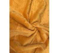 Plain Fun Faux Fur Fabric Material Bright Gold (Precut 1Mtr 150cm x 100cm)
