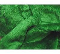Plain Fun Faux Fur Fabric Material Emerald Green, 1/4Mtr - 75cmx50cm