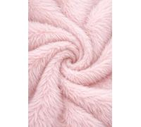 Plain Fun Faux Fur Fabric Material Pale Pink, Sample - 10cmx10cm
