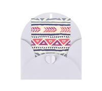 Plain Geometric Floral Pattern Greeting Card, 4x6 Inch With Envelope, #Suitable For Birthdays, Weddings, And Business Events.