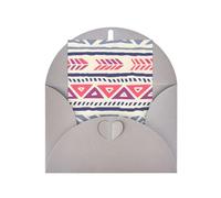 Plain Geometric Floral Pattern Greeting Card, 4x6 Inch With Envelope, #Suitable For Birthdays, Weddings, And Business Events.