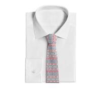 Plain Geometric Floral Pattern Printed Men'S Fashion Necktie, Silk Tie With Anti-Flutter Buckle Design Wedding Party, Business Formal Wear