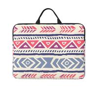 Plain geometric floral pattern Prints 14-Inch Laptop Sleeve Waterproof And Shockproof Suitable For Office Work Business Trips And Daily Travel.