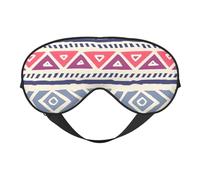 Plain Geometric Floral Pattern Prints Double-Sided Eye Mask Adjustable Design Light-Blocking and Breathable Suitable for Rest and Travel.