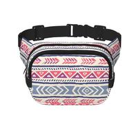 Plain Geometric Floral Pattern Square Double-Layer Waist Bag for Outdoor Activities Such as Sports, Travel, Hiking, Cycling