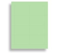 Plain Green Name Badge Inserts 2.25 x 3.5-8 per page -Colored Standard Printable Name Tag Cardstock for Inkjet & Laser Printer Compatible - 25 Sheets / 200 Printable Name Cards