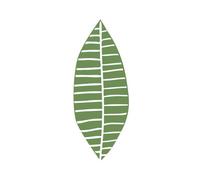 Plain Green Skinny Leaf Women's T-Shirt - White - S - White