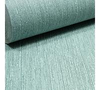 Plain Green Stripe Wallpaper Textured Free Match Paste The Wall Hallway Office