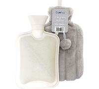 Plain Grey Furry Hot Water Bottle
