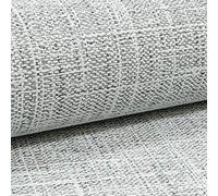Plain Grey Wallpaper - Linen Effect Glitter Textured Paste The Wall Wallpaper for Bedroom Living Room Kitchen