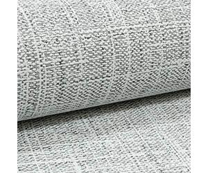 Plain Grey Wallpaper - Linen Effect Glitter Textured Paste The Wall Wallpaper for Bedroom Living Room Kitchen