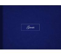 Plain Guest Book. Navy Cover: A beautiful, simple guest book for wedding, birthday party, retirement or baby shower for a boy or girl. 100 blank pages. (Guest Book Ideas)
