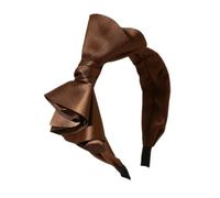 Plain Headband Bow, Headbands with Bow, Hair Bands for Women, Non-Slip Hair Accessories, Headband, Vintage Hair Accessories, Hair Accessories for Washing Face Make-up, Dark Brown