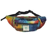 Plain Hemp Fanny Pack Bum Bag Festival Waist Bag Rainbow Tie Dye