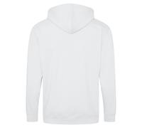 Plain Hooded Full Zip Hoodie Zoodie AWDis White L