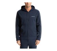 Plain Hoodie with Drawstring and Zip - male - Michael Kors - Zip-throughs - Blue - XL - Sweatshirts & Hoodies XL