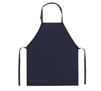 Plain Kids Apron Cotton Woodwork Craft Cookery Chef Painting Art Bib (White, Yellow, Cream, Red, Royal Blue, Green, Black Chequered) (Navy Blue)