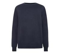 Plain knitted round neck jumper KnowledgeCotton Apparel Bleu 3XL