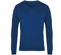 Plain Knitted V-Neck V Neck Sweater BLACK BURGUNDY GREY RED PURPLE BLUE Jumper