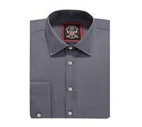 Plain Long Sleeve Mens Shirts,14 Classic Colours Regular Fit,Single & Double Cuffs,Sizes 14 - 22 & 10 Bright Colours in Tapered Fit, S - XXXL,For Work,Office,Wedding & Leisure.Janeo British Apparel