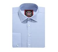 Plain Long Sleeve Mens Shirts,14 Classic Colours Regular Fit,Single & Double Cuffs,Sizes 14 - 22 & 10 Bright Colours in Tapered Fit, S - XXXL,For Work,Office,Wedding & Leisure.Janeo British Apparel