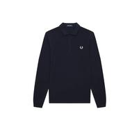 Plain long-sleeved polo shirt Fred Perry Blue L