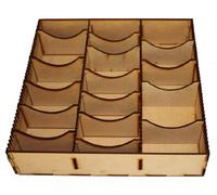PLAIN MDF STORAGE BOX FOR TRADING CARDS Card Game, Insert,Organiser, Wood, Compartment, Dividers LCG, TCG