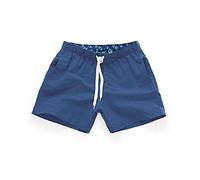 Plain Men's Shorts Workout Quarter Quick Chemical Trousers Loose Swim Beach Trousers Three Men's Swimming Trunks Men Short, navy, XXL