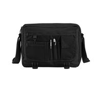 Plain Messenger Bag Bagbase Black One Size