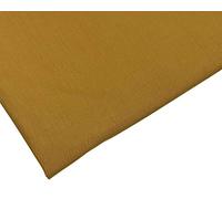 Plain Mustard Polycotton Fabric - 45 inch / 112 cm Wide - 40+ Colours (Mustard, 4 METRE)