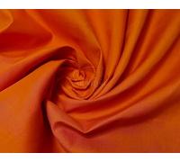 Plain Orange Polycotton Fabric for Dressmaking, Art & Craft, Sewing, Quilting | 45'' - 115 cm Wide| Precut Length 3m