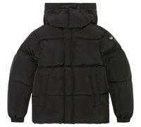 Plain Padded Hooded Black Jacket Diesel Black M