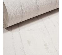 Plain Pale Grey Silver Metallic Textured Wallpaper