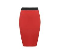 Plain Pencil Skirt Elasticized Waist Women's Midi Length Skirt Knee Length Ladies Skirt Multiple Colors Size Curve UK 6-24