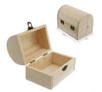 Plain Pine Wooden Arched Hinged Box for Craft Projects Storage Keepsakes Wedding Favors or Memory Box Making (M)