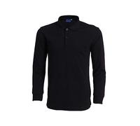 Plain Polo Shirts Long Sleeve for Men Business Casual Shirts Regular-Fit Dress Shirts Button Front Formal Shirt Work Shirts Non Iron Shirt Long-Sleeved T-Shirt Golf Tennis T-Shirt Polo Tops Black