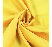 Plain Polycotton Canary Yellow - Per Metre