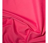 Plain Polycotton Dress Craft Poplin Fabric Material - Cerise, 1Mtr 112cm x 100cm