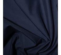 Plain Polycotton Dress Craft Poplin Fabric Material - French Navy, 5Mtr 112cm x 500cm