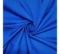Plain Polycotton Fabric 60+ Colours Poly Cotton Dress Craft Sold Per Meter (Royal Blue 38)
