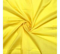 Plain Polycotton Fabric 60+ Colours Poly Cotton Dress Craft Sold Per Meter (Sunshine Yellow 25)
