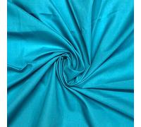Plain Polycotton Fabric 60+ Colours Poly Cotton Dress Craft Sold Per Meter (Turquoise 18)