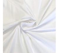 Plain Polycotton Fabric Poly Cotton Dress Craft 115cm 45" Wide Colours Per Metre by Accessories Attic Limited (White)
