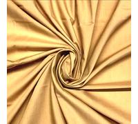 Plain Polycotton Fabric poplin Lining Craft Bunting Sheeting Material 44'' Wide Sold by Metre (Gold)