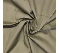 Plain Polycotton Fabric poplin Lining Craft Bunting Sheeting Material 44'' Wide Sold by Metre (Khaki)