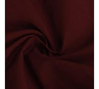Plain Poplin Quality Polycotton Fabric (Per Metre) 44 Inch /112cm Wide (Burgundy, 2 Meters)
