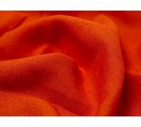 Plain Print Coloured Hessian Jute Fabric Bright Orange - per metre